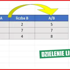 Jak zrobić dzielenie w Excelu - proste kroki i najczęstsze błędy