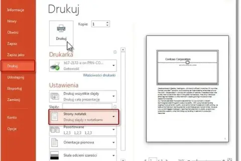 Jak wydrukować prezentację PowerPoint bez błędów i frustracji