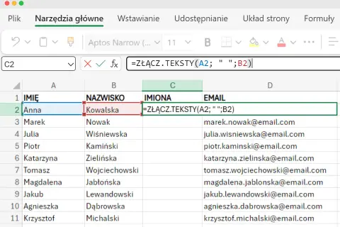 Jak łatwo podzielić tekst na kolumny w Excelu i uniknąć błędów