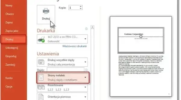 Jak wydrukować prezentację PowerPoint bez błędów i frustracji