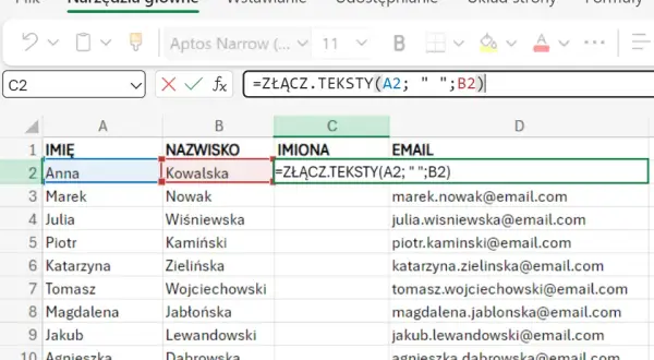 Jak łatwo podzielić tekst na kolumny w Excelu i uniknąć błędów