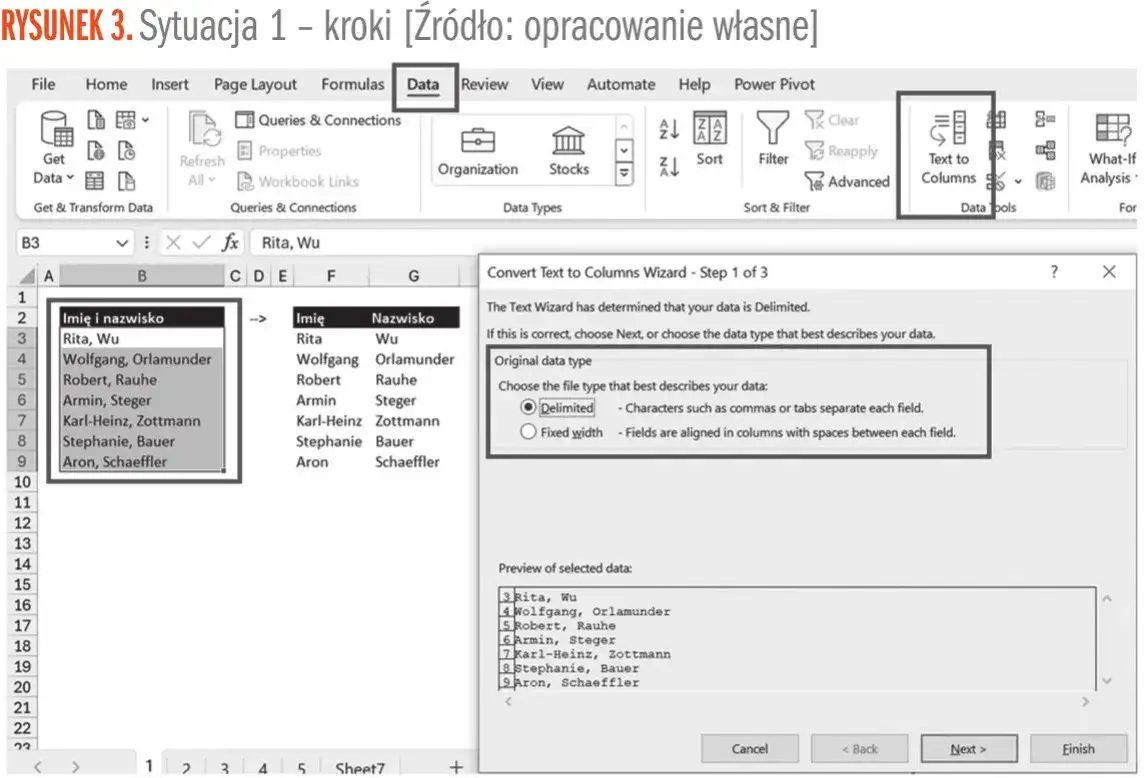 Zdjęcie Jak łatwo podzielić tekst na kolumny w Excelu i uniknąć błędów