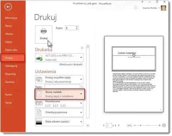 Jak wydrukować prezentację PowerPoint bez błędów i frustracji